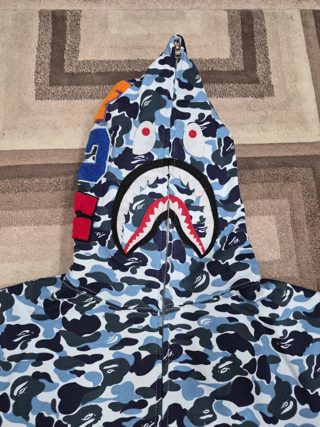 Blue Camo Bape Hoodie - photo 3