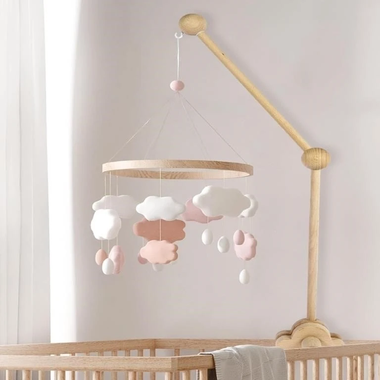 227inch Baby Crib Mobile Arm Wooden Mobile Arm