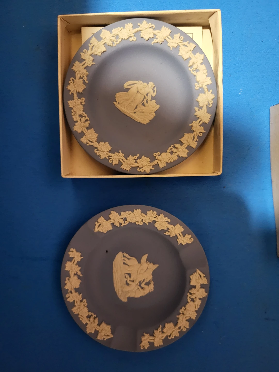 Wedgwood Blue Jasperware Trinket Dishes - photo 2