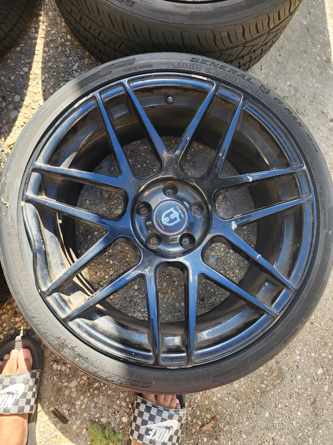 Set of 4 Curva c300  Concept 5x114.3mm 19-inch Wheels +tires - photo 5