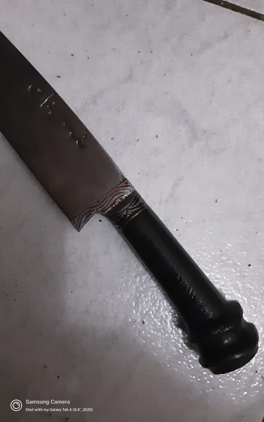 Chef's Kitchen Knife bone handel. HAND MADE - photo 2