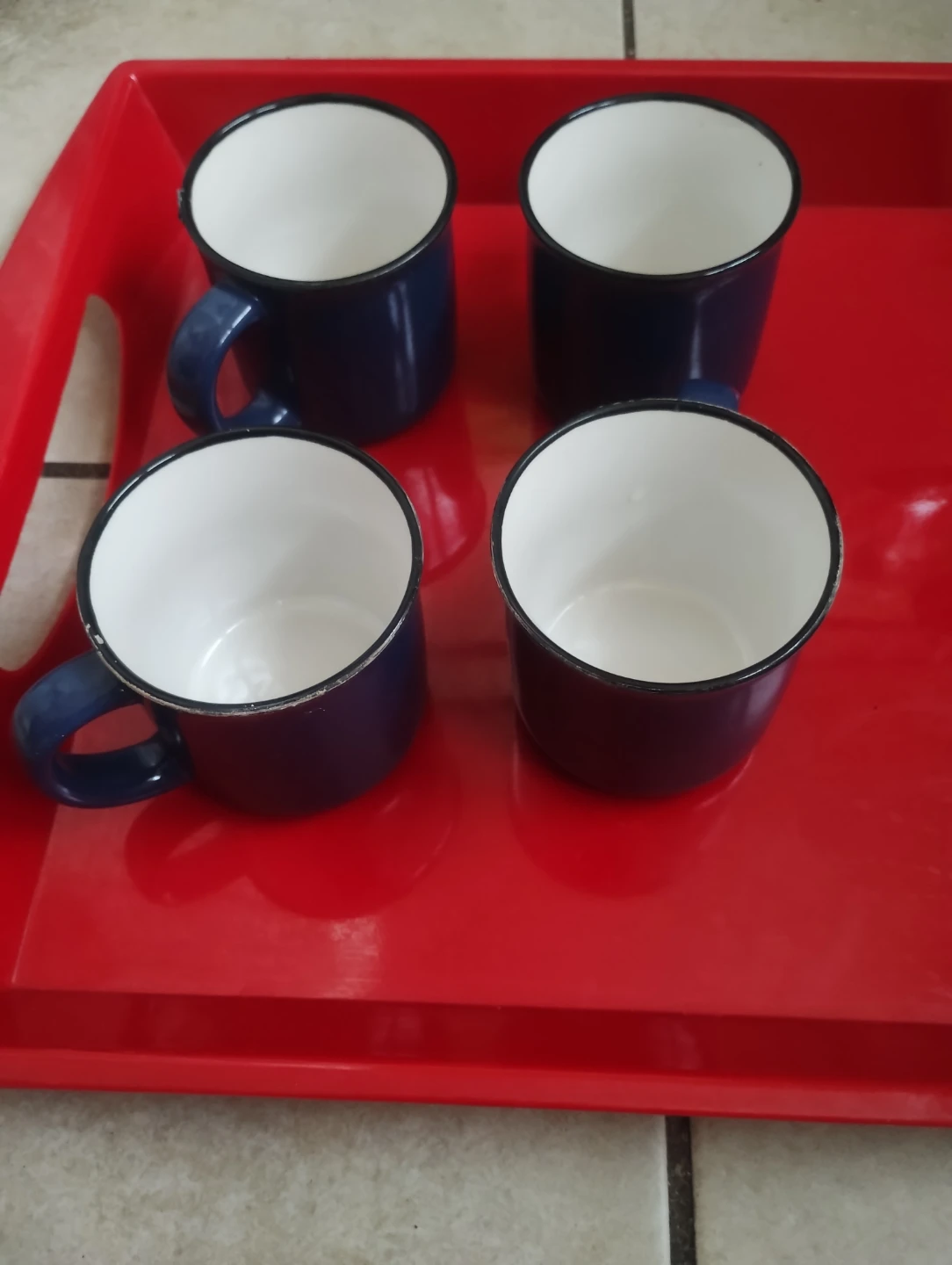 Tray and tea cups - photo 5