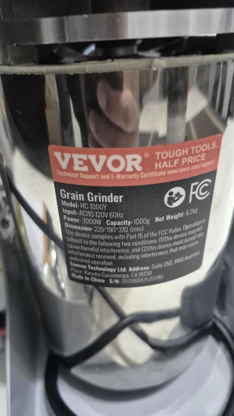 VEVOR Grain Grinder Mill HC-1000Y - photo 3