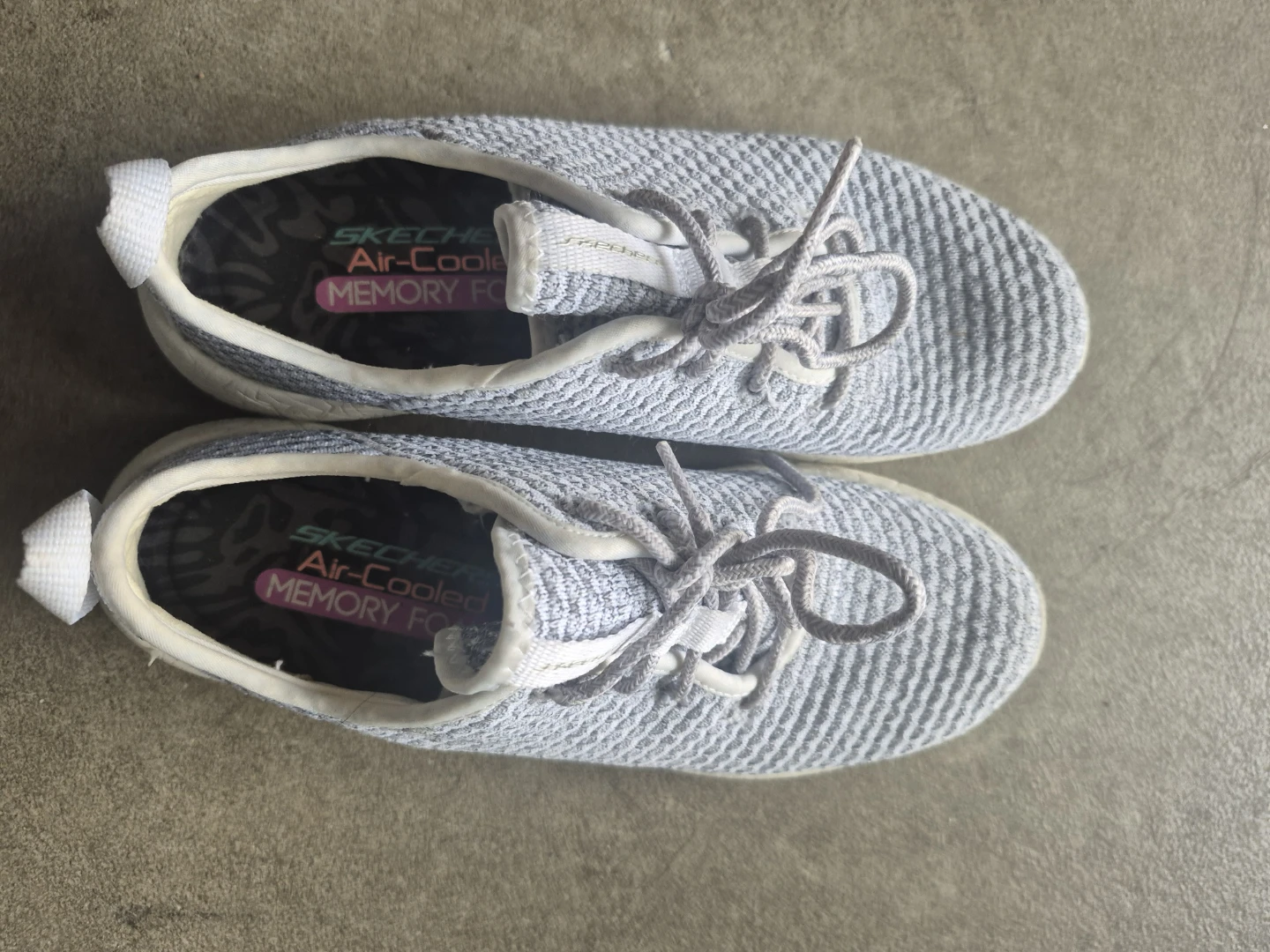 Skechers Air-Cooled Memory Foam Sneakers Grey Size 8 - photo 3