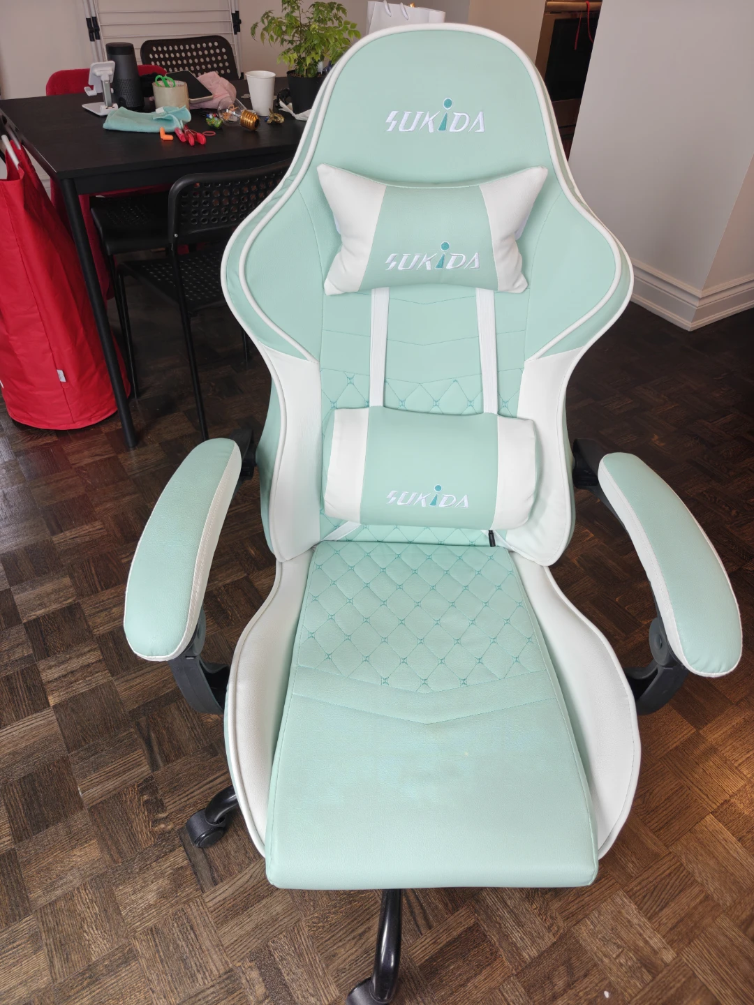 Sukida Mint Green Gaming Chair