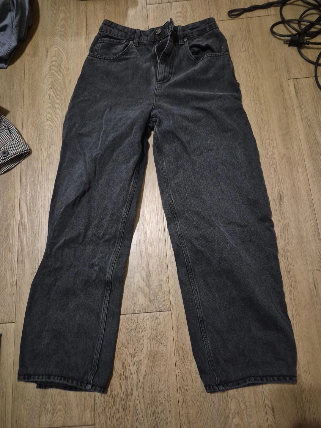 Dark grey Wide Leg Jeans Size XS - S - photo 4