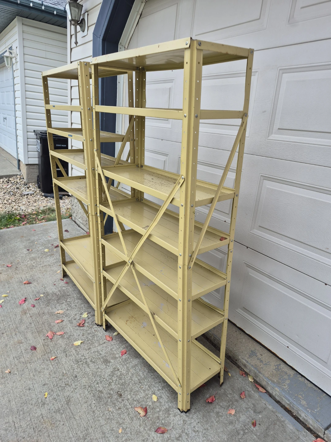 Two Metal Storage Shelving Units - photo 2