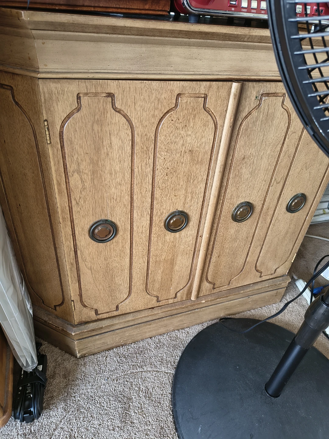 Vintage Wooden Corner Cabinet