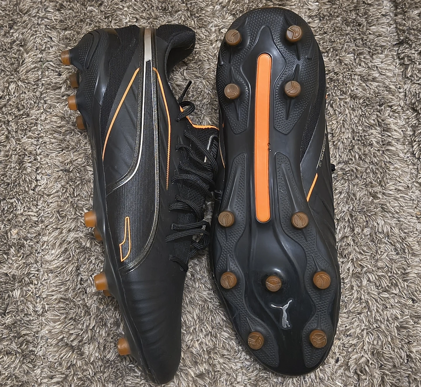 Puma King Ultimate Soccer Cleats Black/Orange - photo 3