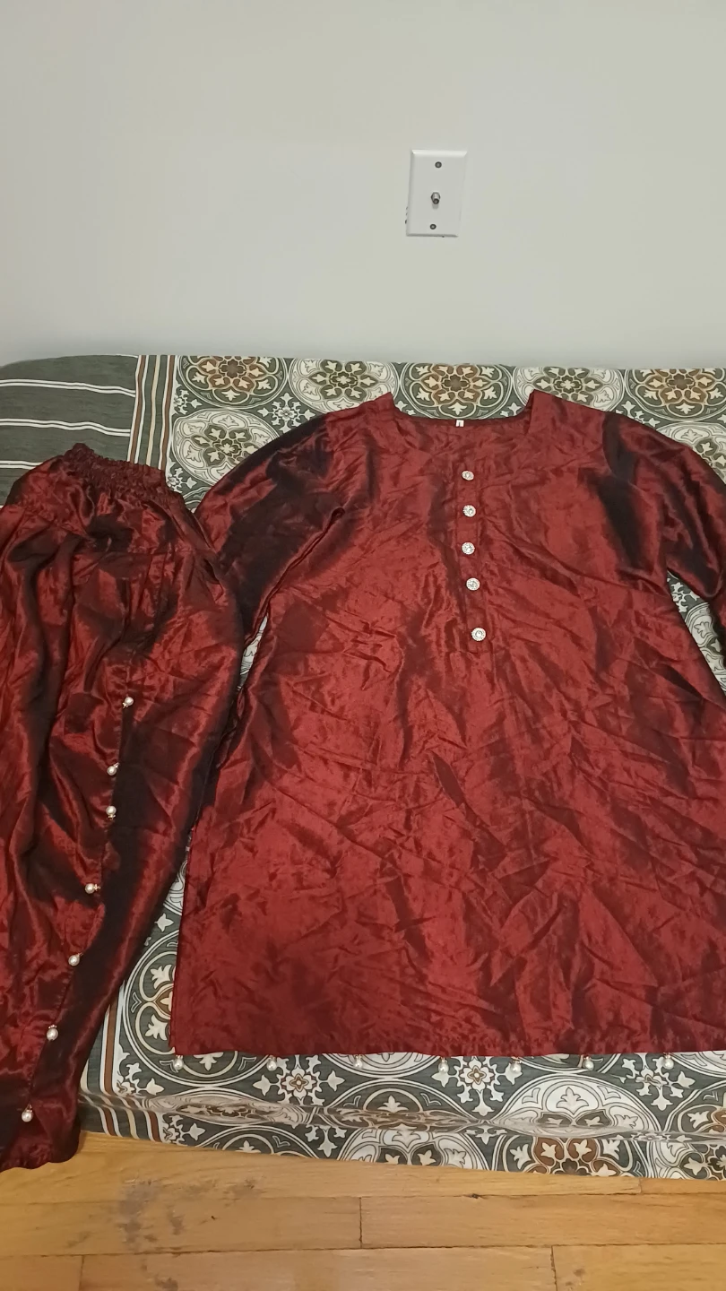 Maroon Salwar Kameez Set