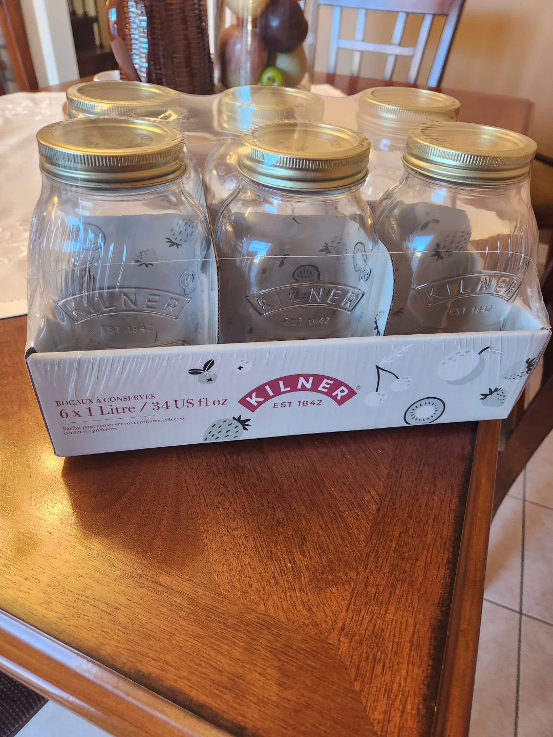 Kilner 1L Preserving Jars - Set of 6