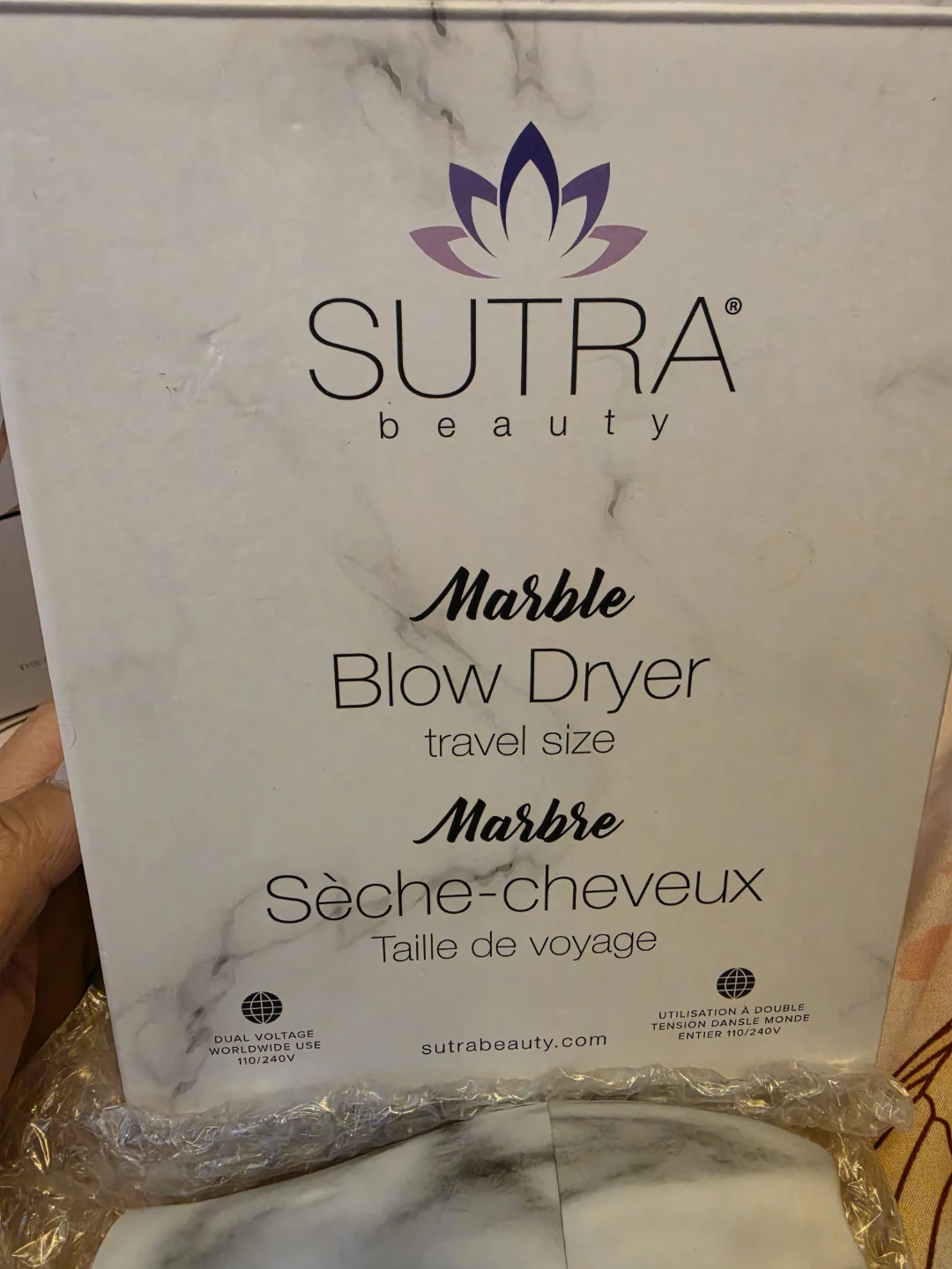 Sutra Beauty Marble Travel Blow Dryer