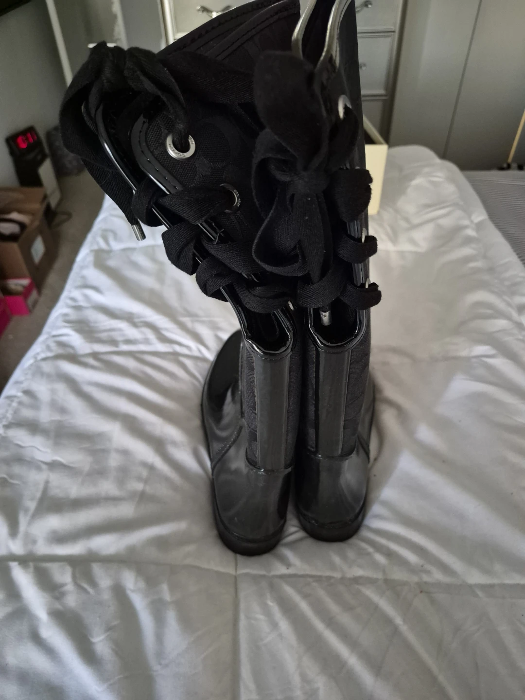 Coach Black Signature Rain Boots - photo 3
