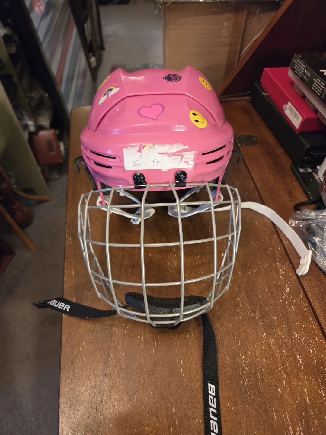 Bauer Prodigy Youth Hockey Helmet Combo - Pink - photo 2