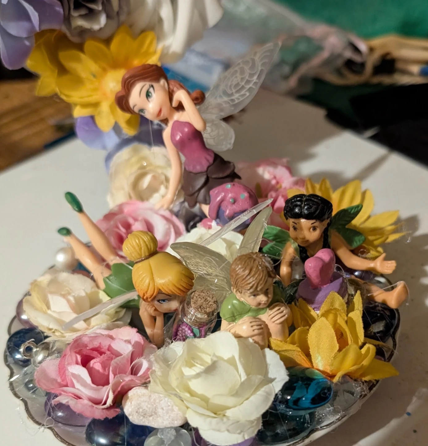 Disney Fairy Floating Teacup Ornament - photo 4