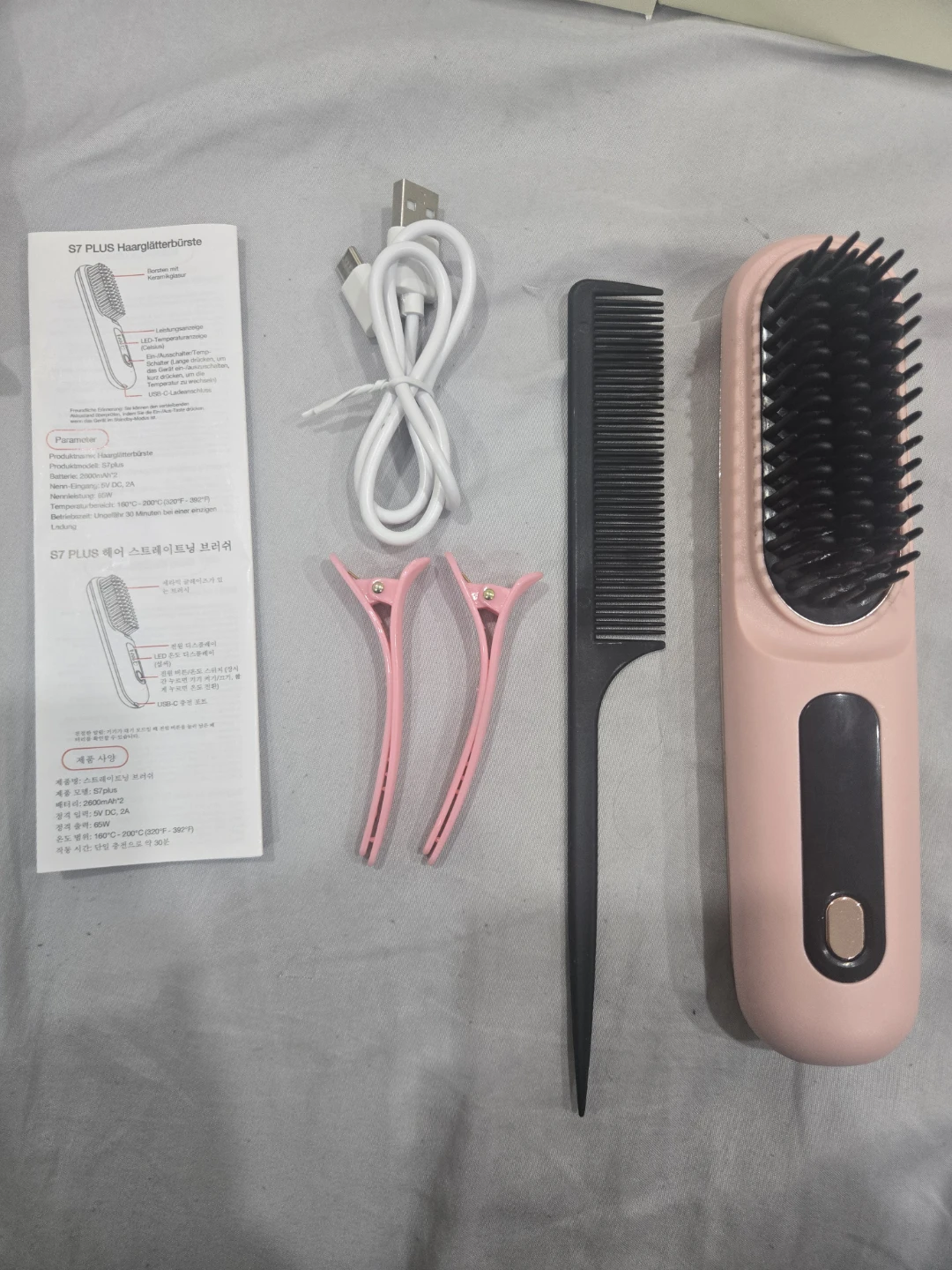 S7 Plus Hair Straightening Brush