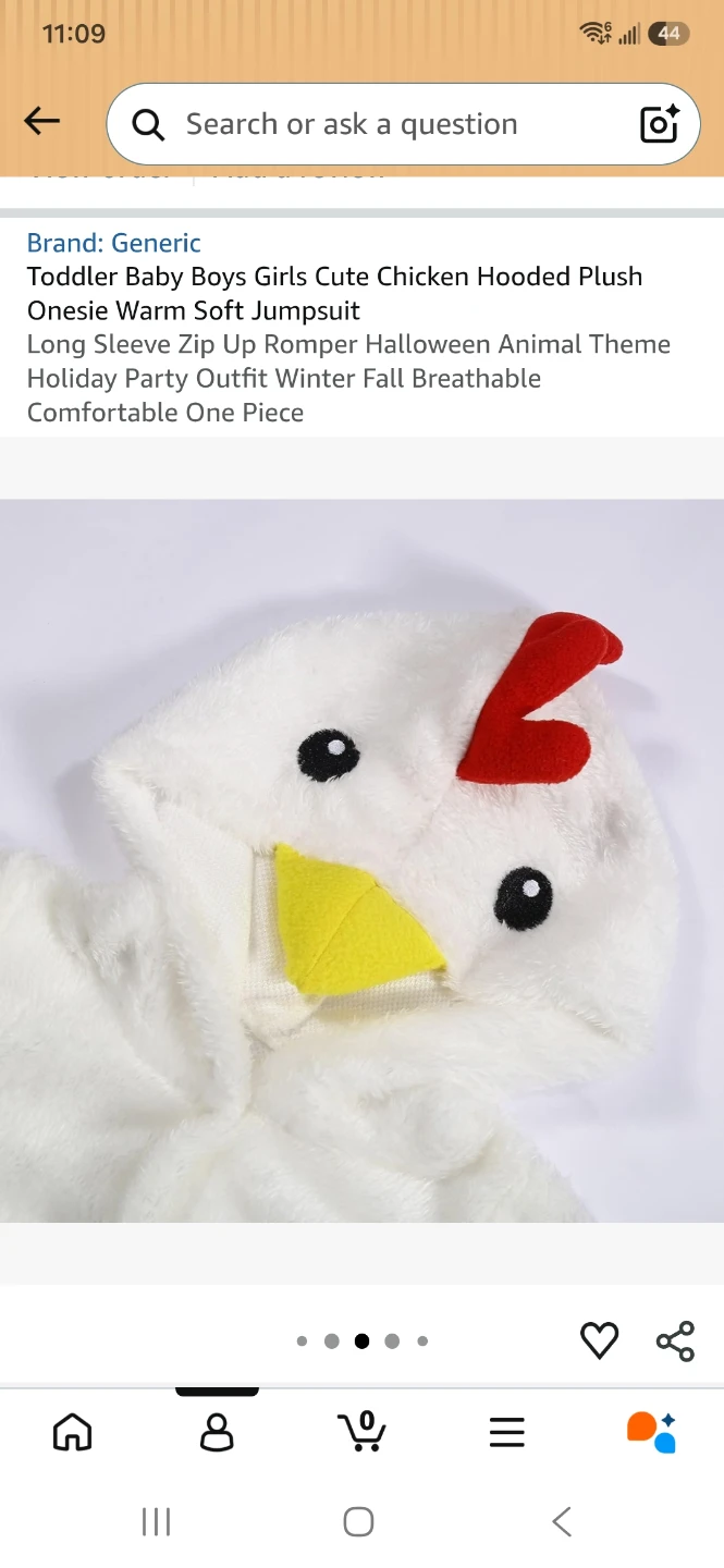 Brand New Toddler Chicken Costume - photo 2