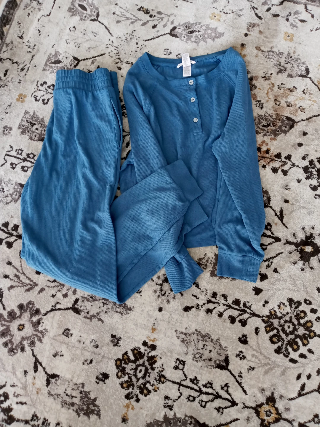Victoria' Secret PJs Waffle Henley Jogger Set XS - photo 3