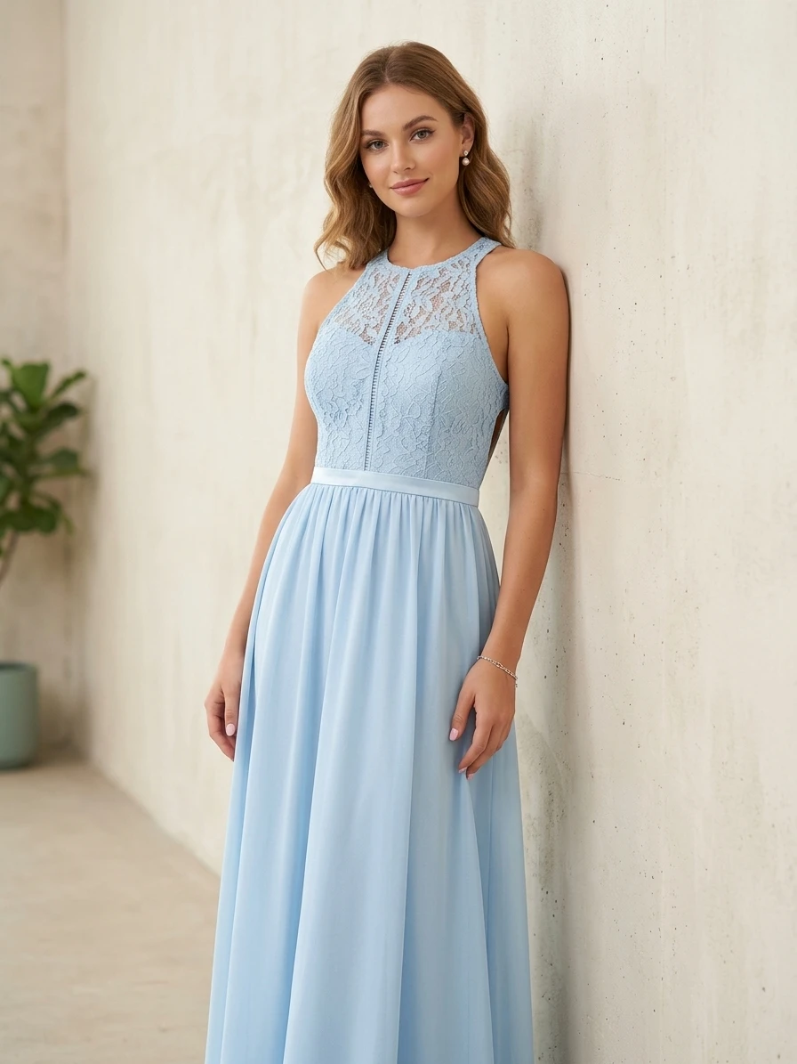 Blue Lace Dress #ThriftyPicks