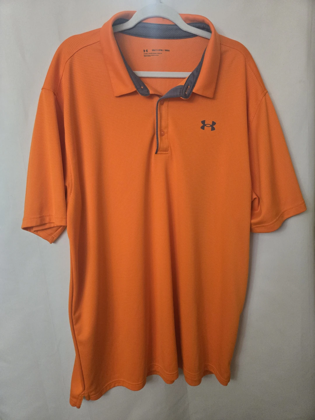 Under Armour Men's Polo/Golf Shirt. Orange. 3XLT.