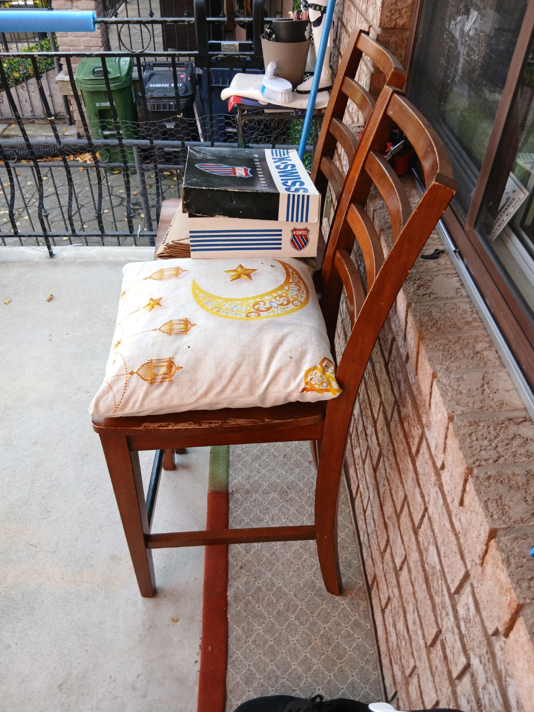 Two Wooden Bar Stools - photo 3