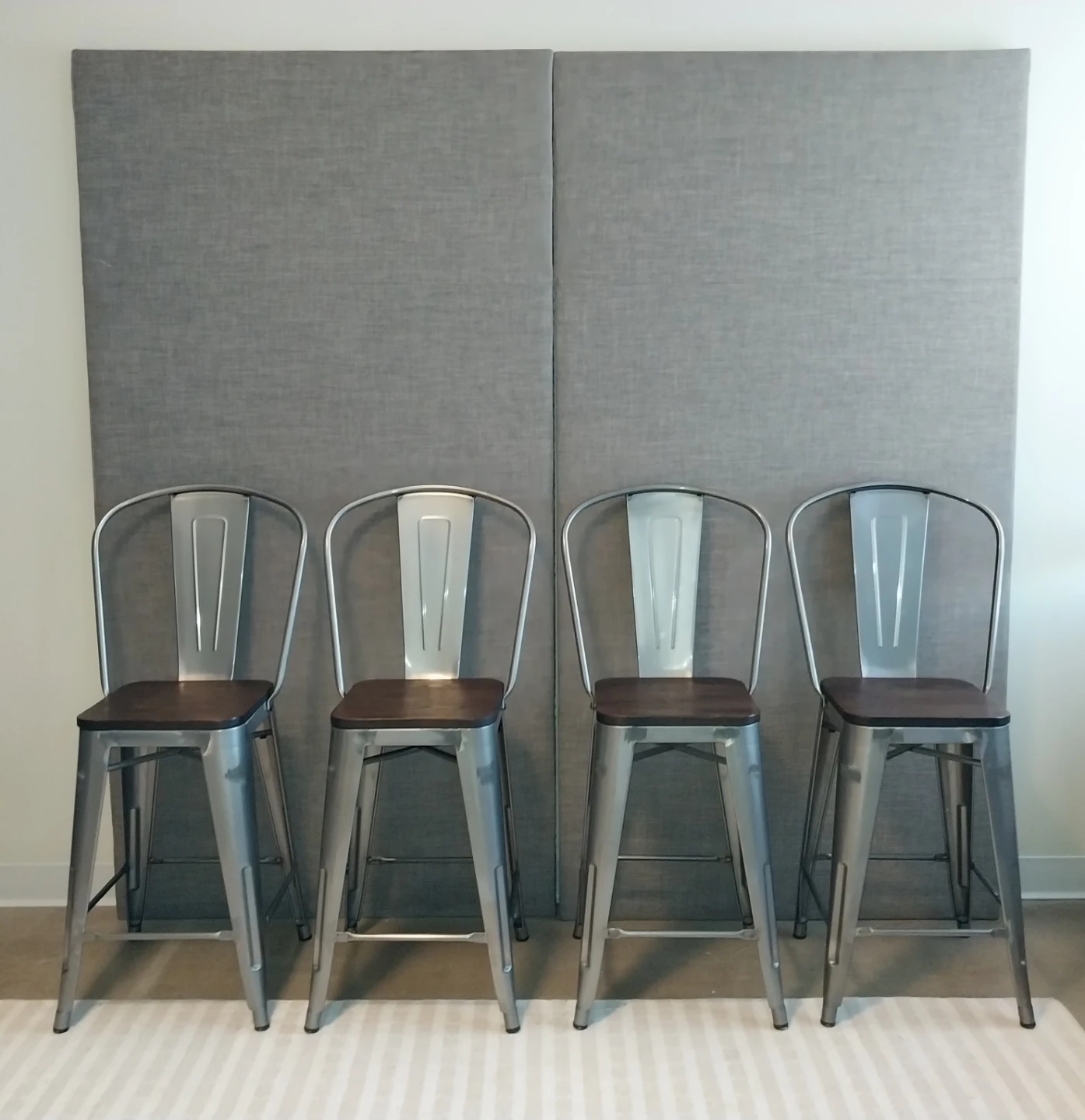 DHP Luxor Bar Stools – Set of 4, 24” Counter Height