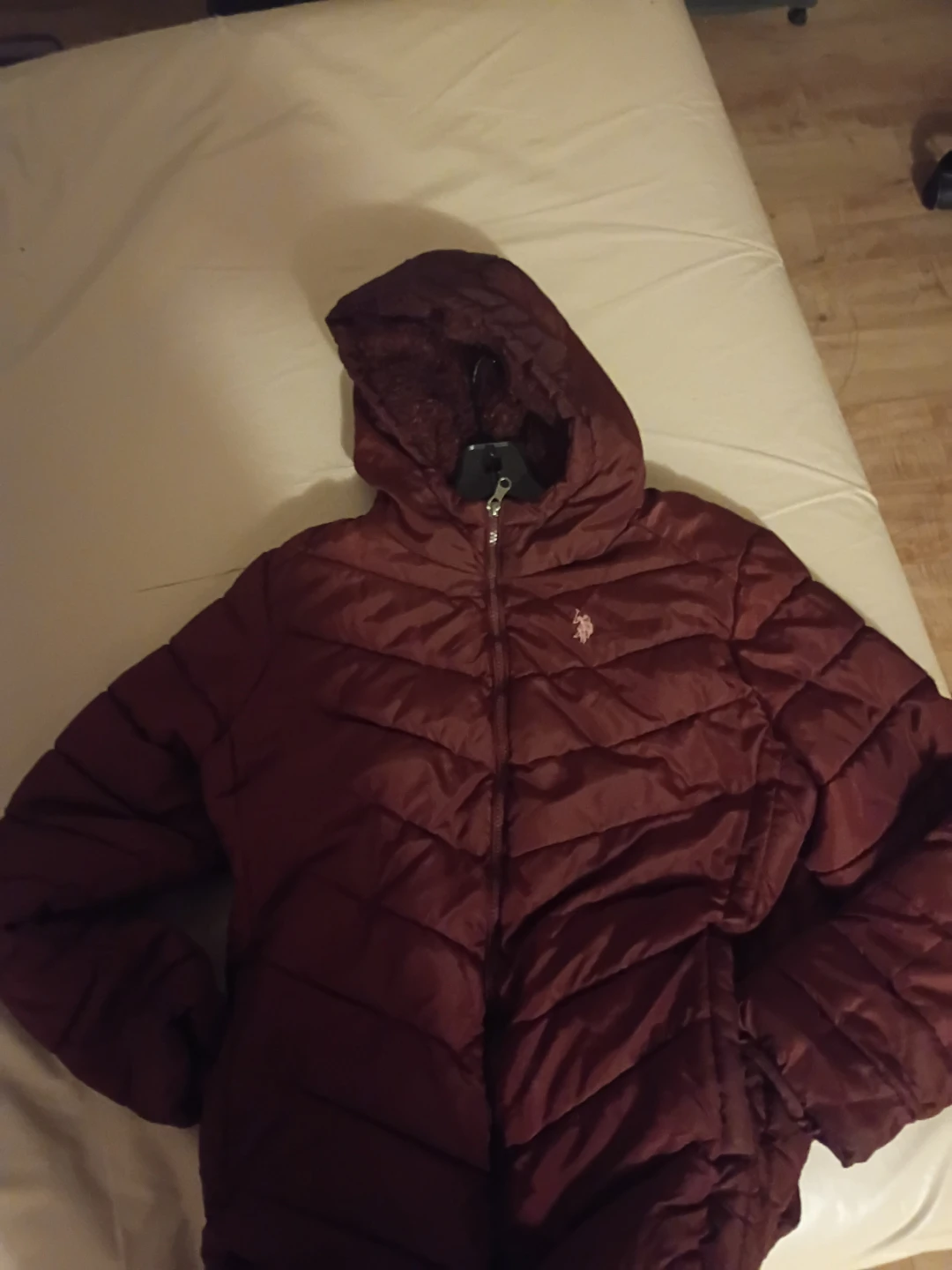 U.S. Polo Assn. Maroon Puffer Jacket