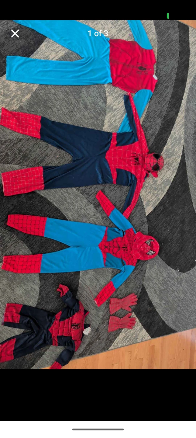 Set of Spider-Man Costumes