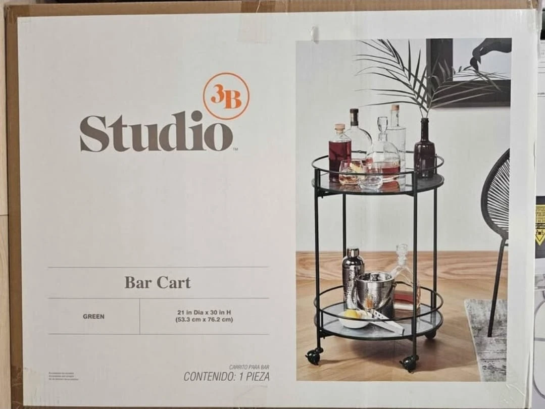 3B Studio Rolling Bar Cart - photo 2
