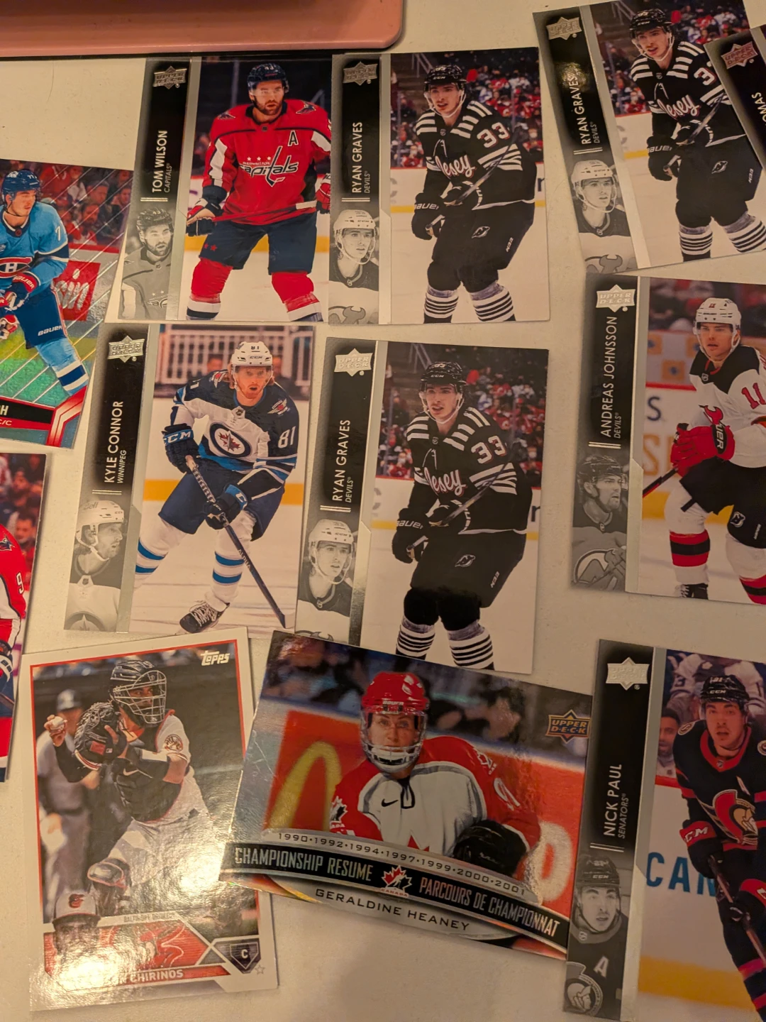 Collection of NHL Hockey Trading Cards