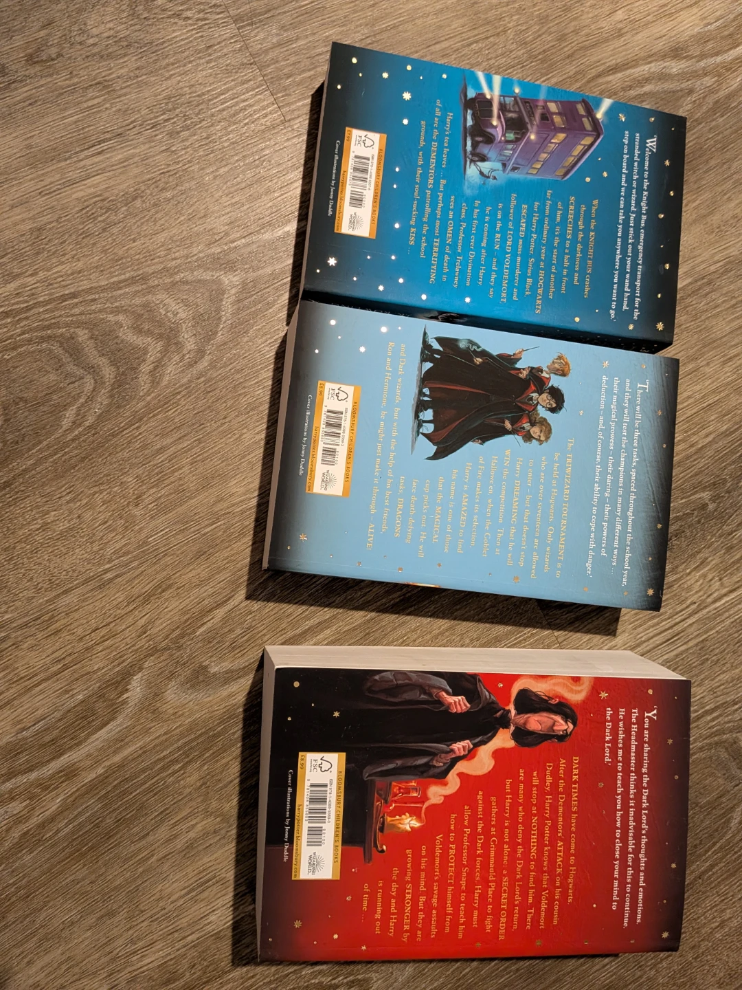 3 Harry Potter Books - Prisoner, Goblet, Order of Phoenix - photo 2