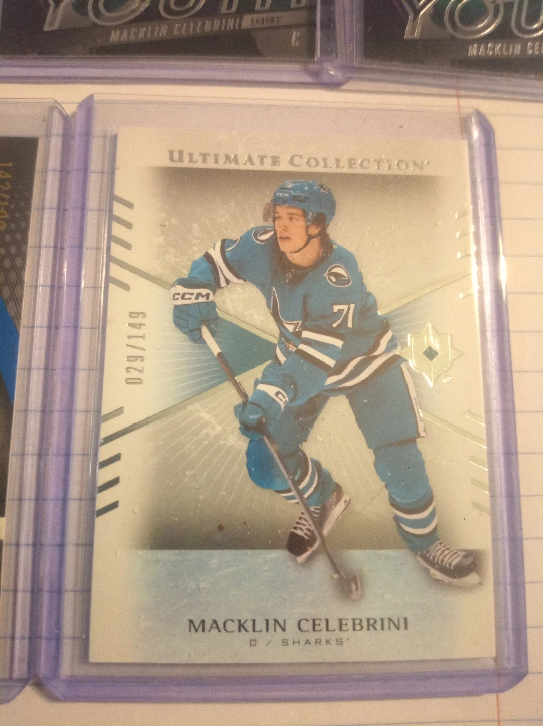 Macklin Celebrini Hockey Card Lot