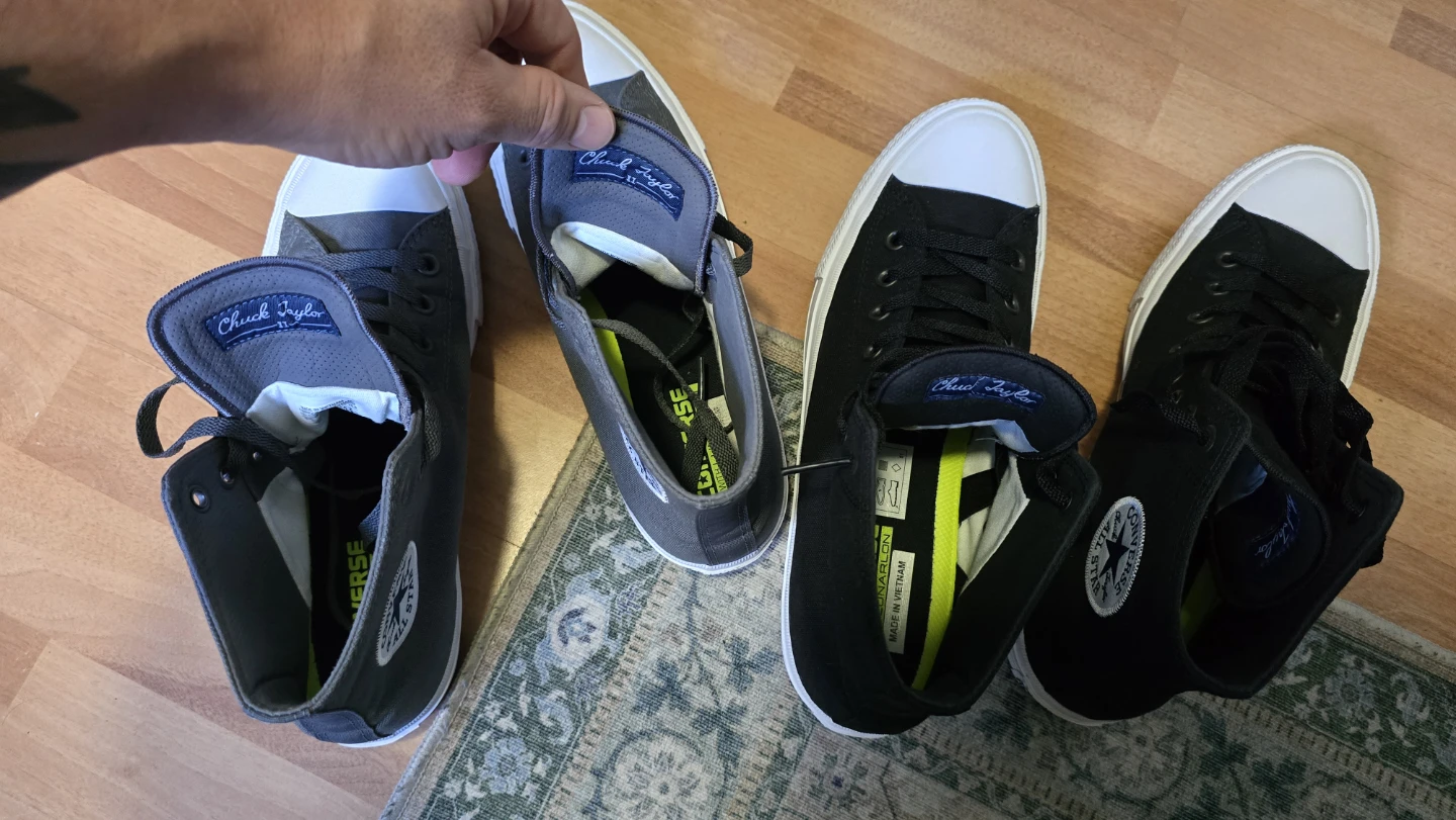 Two Pairs of Converse Chuck Taylor II High Tops - photo 2