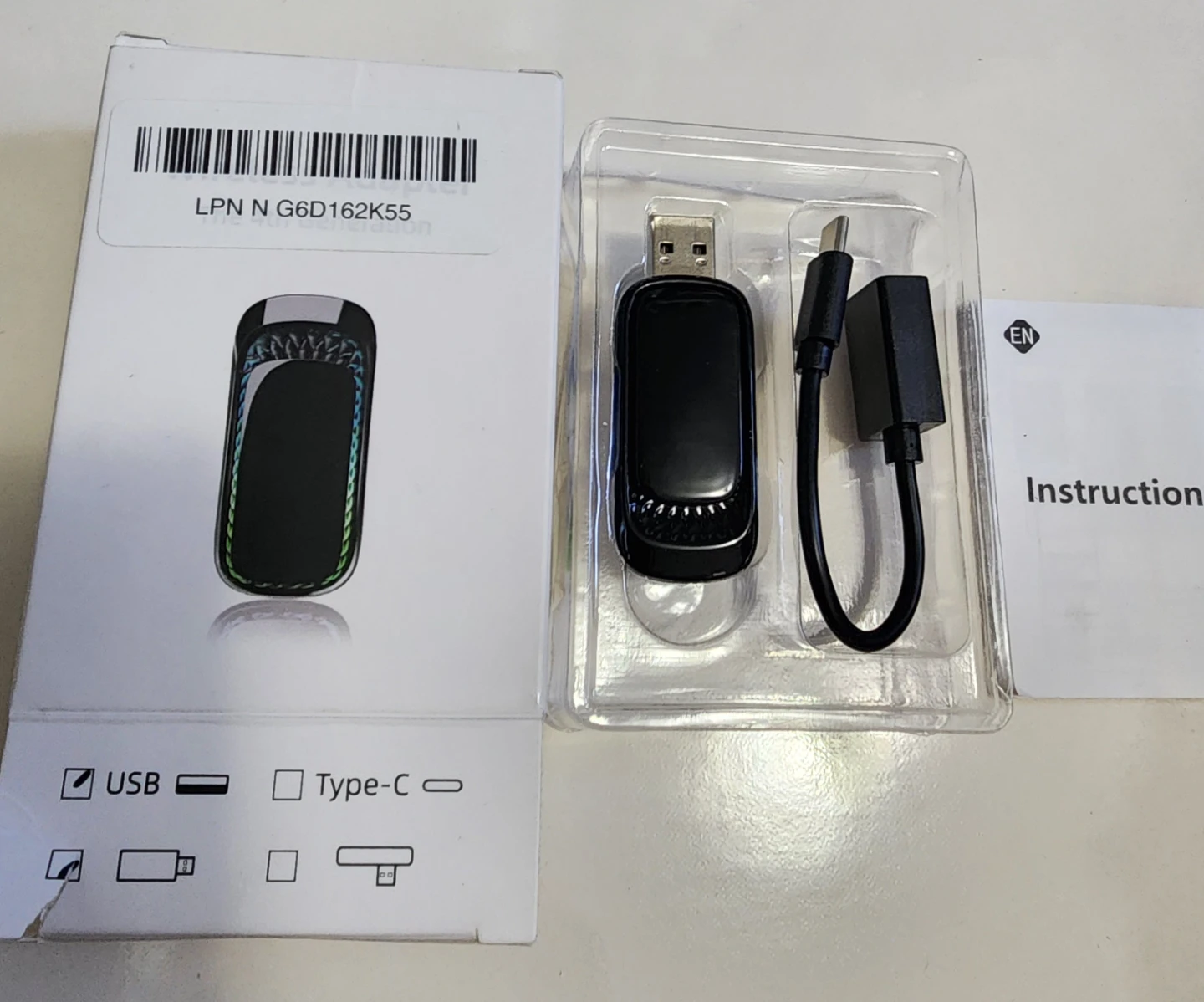 2in1 carplay and android wireless auto car adapter