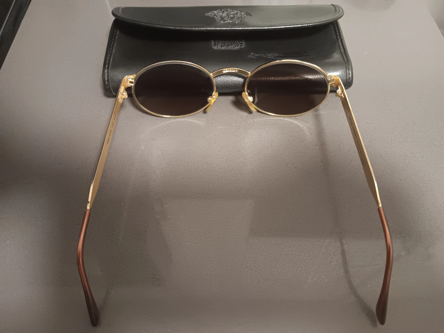 Vintage 90's GIANNI VERSACE Gold-Tone Sunglasses - photo 2
