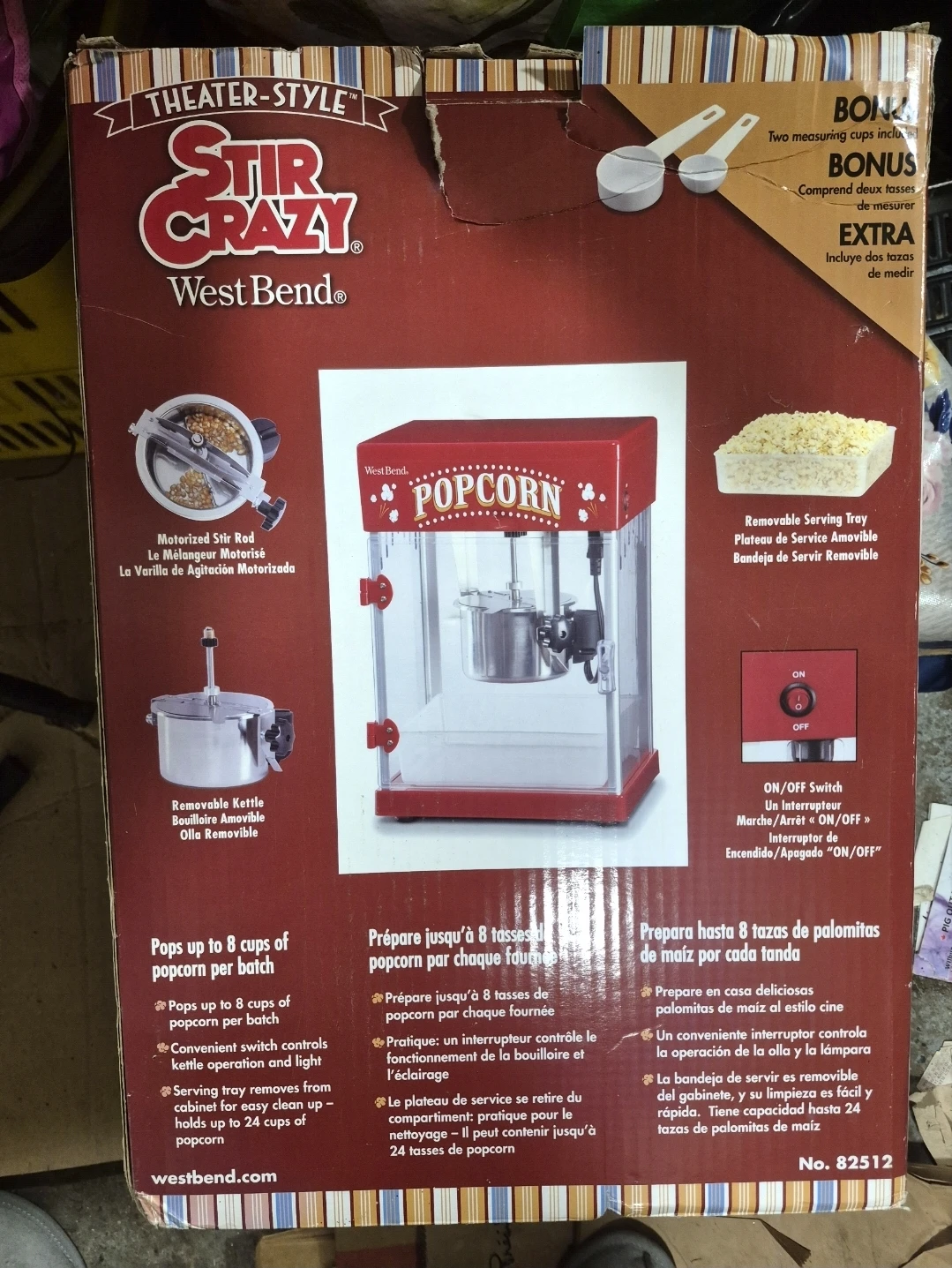 West Bend Stir Crazy Theater-Style Popcorn Popper - photo 2