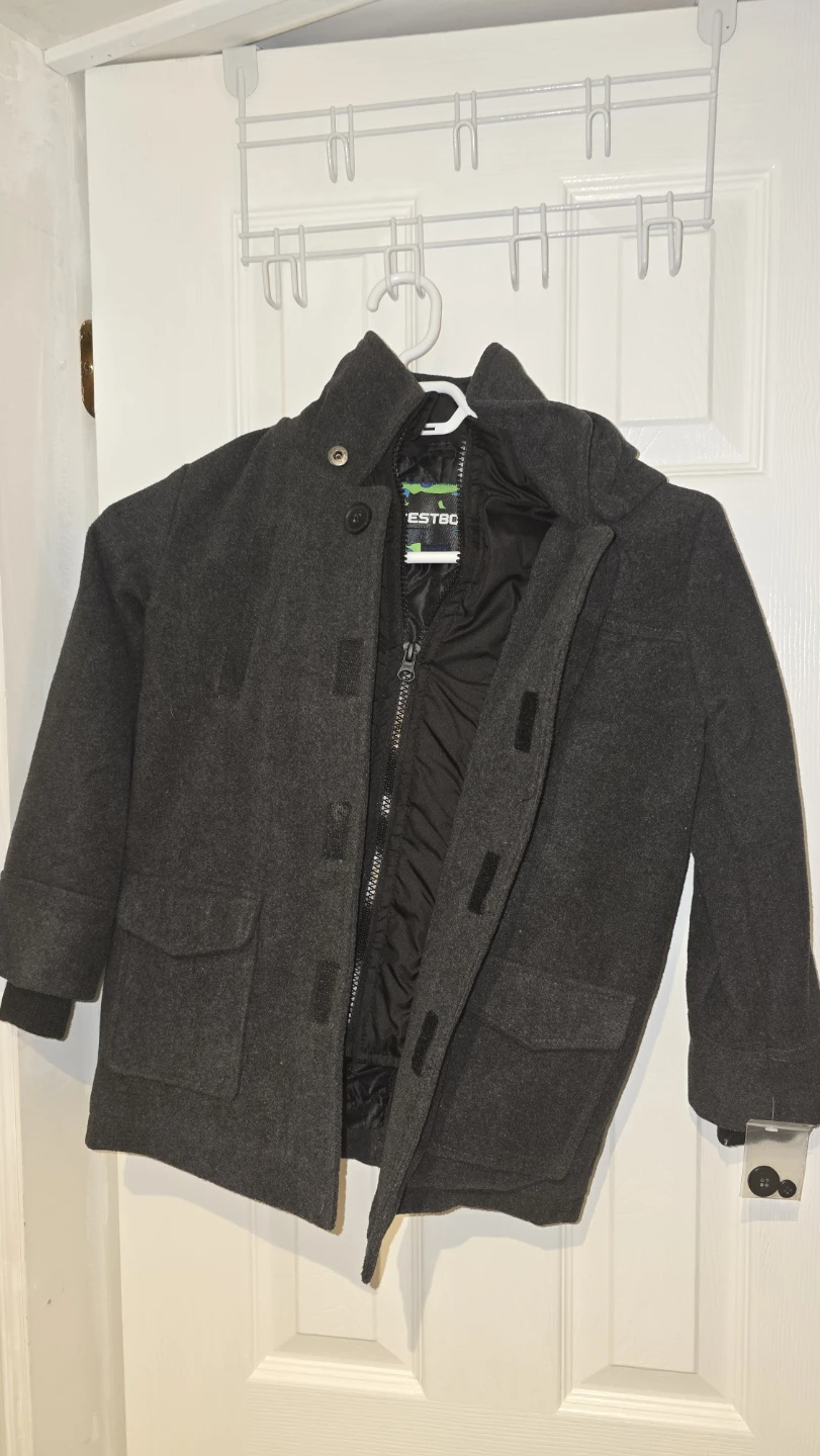 Westbound Charcoal Grey Wool-Blend Coat