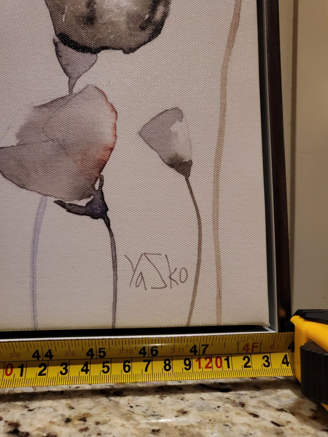 Yasko floral canvas wall art - photo 2