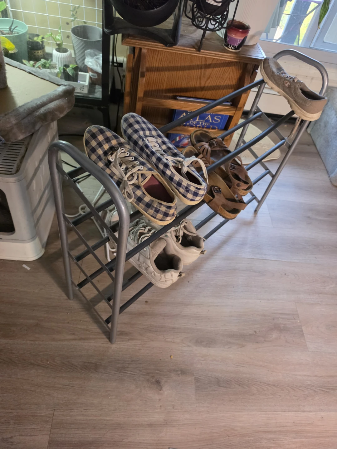 Metal 3-Tier Shoe Rack - photo 2