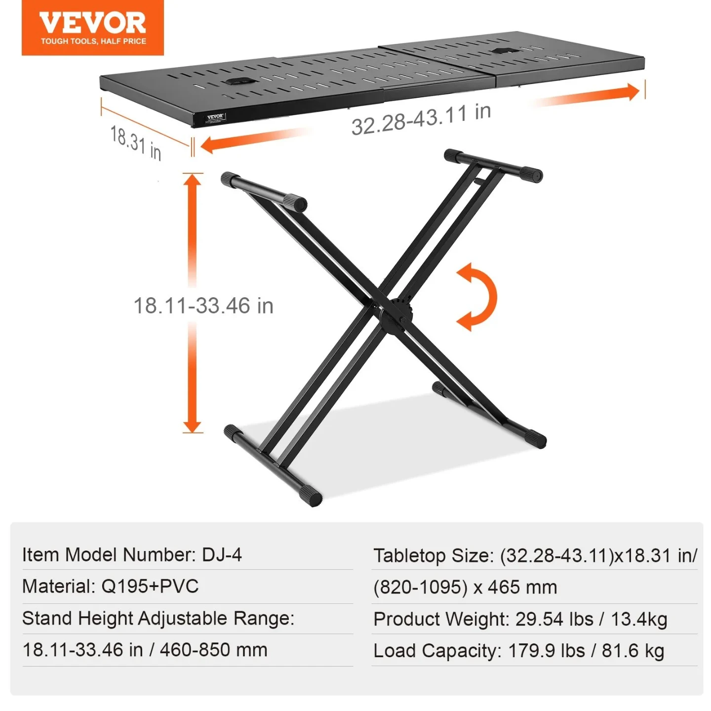 VEVOR DJ Facade Table Station DJ-4 - photo 4