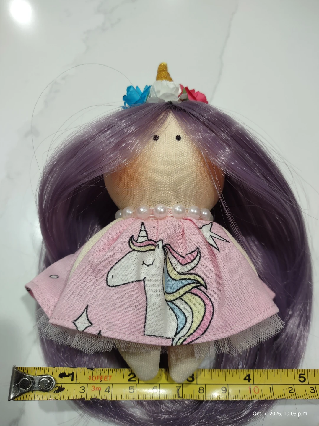 Handcrafted Unicorn Mini Doll - photo 3