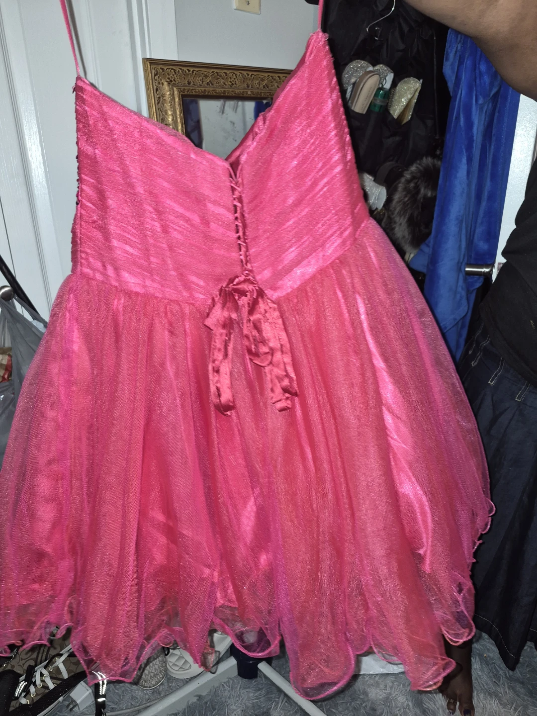 Bright Pink Sequin Corset Dress - photo 3