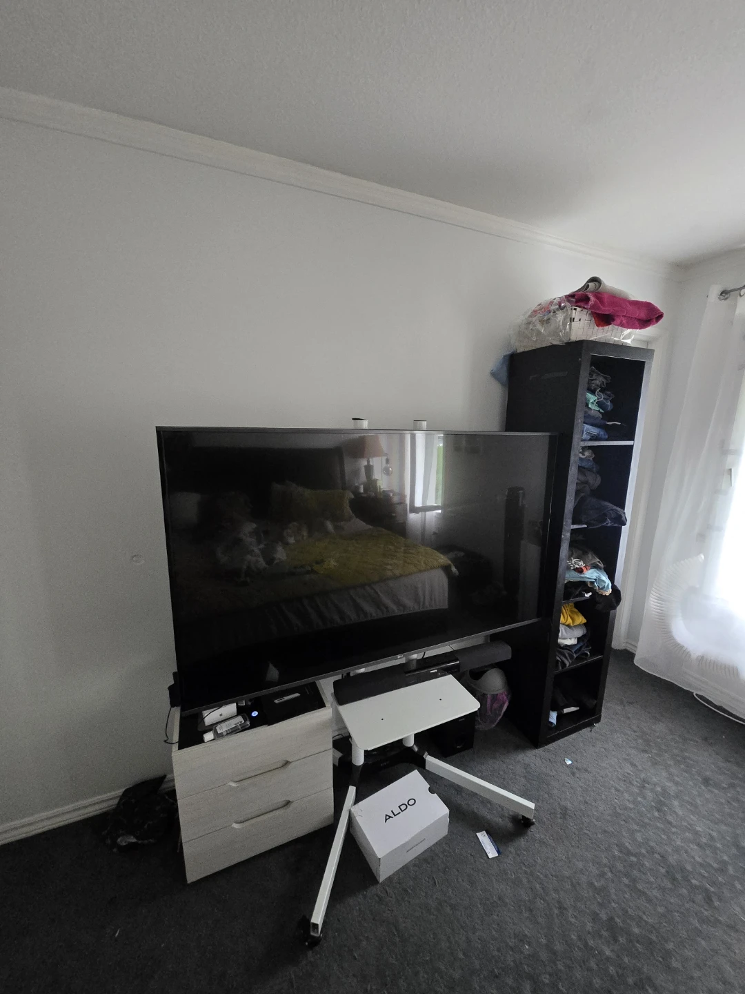 READ FULL DESCRIPTION LG Flat Screen TV on Rolling Stand
