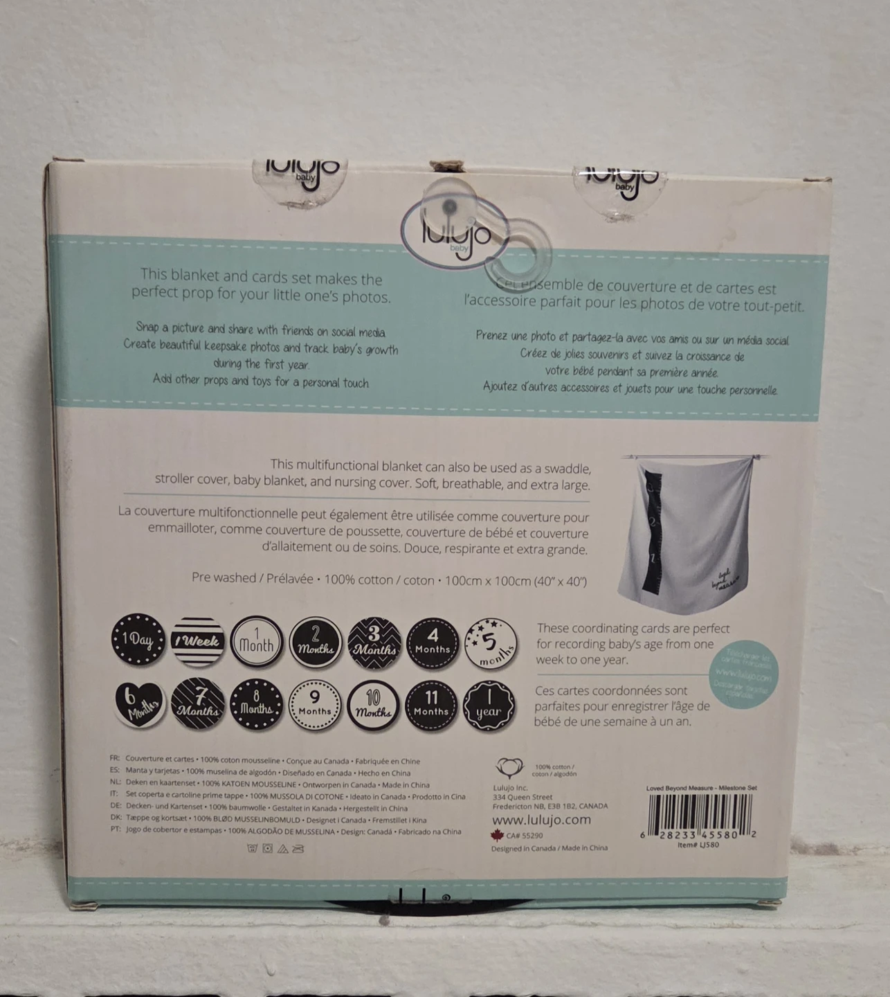 Lulujo Baby's 1st Year Blanket and Cards Set - photo 3