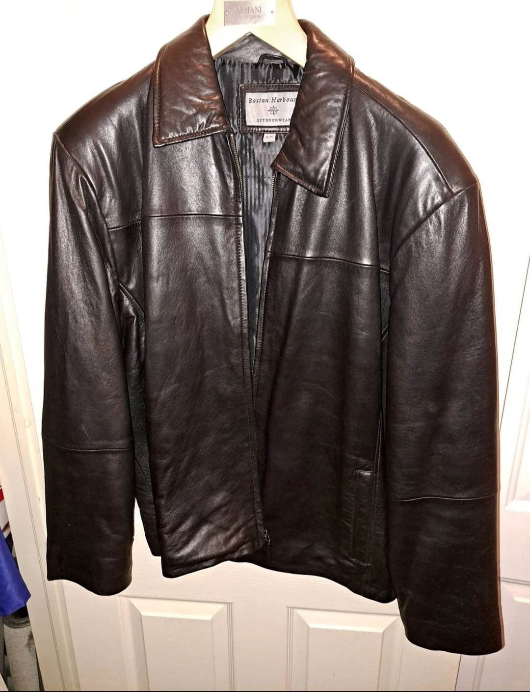 Boston Harbour Black Leather Jacket - photo 2