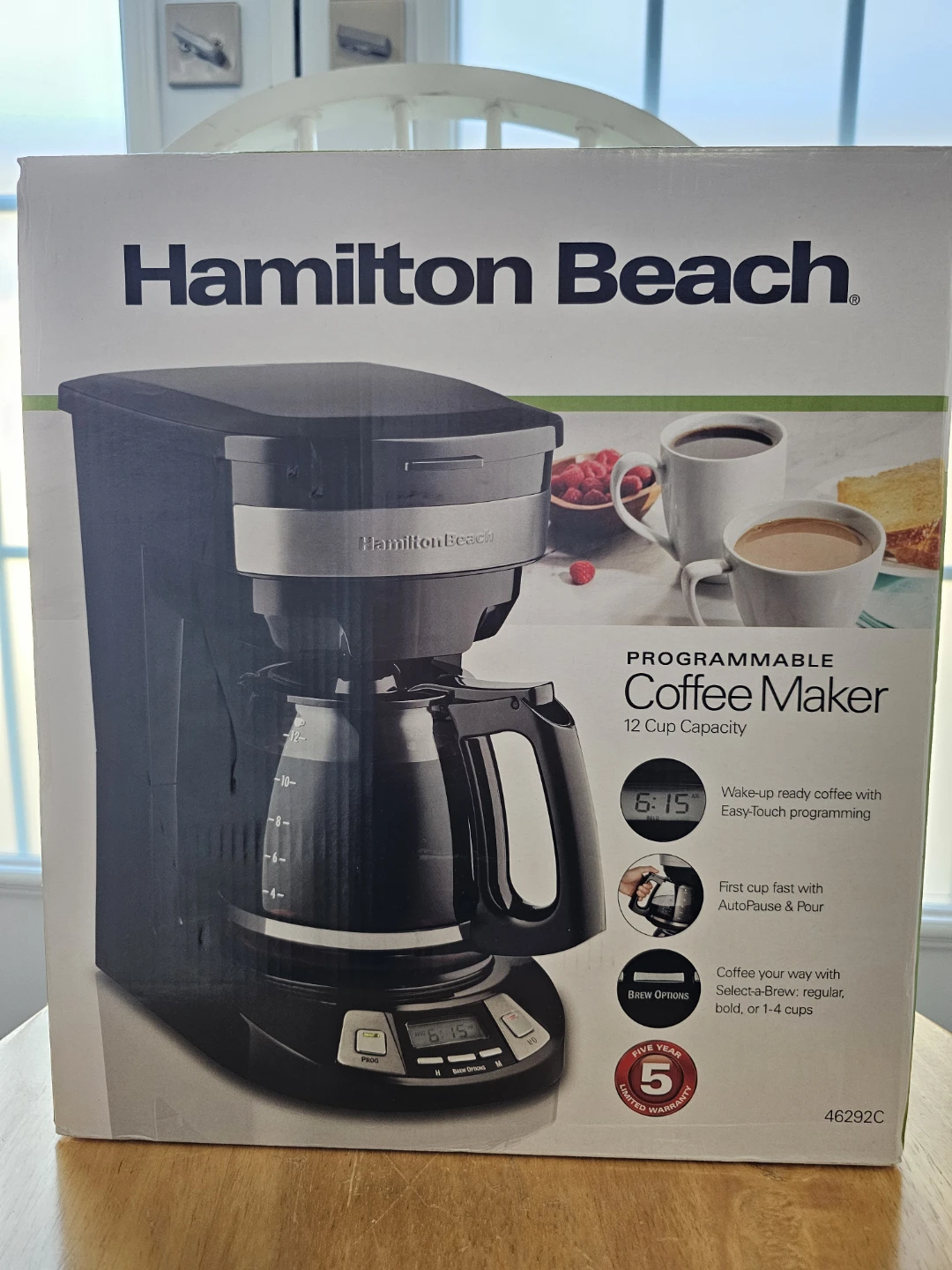 BNIB Hamilton Beach Programmable 12 Cup Coffee Maker