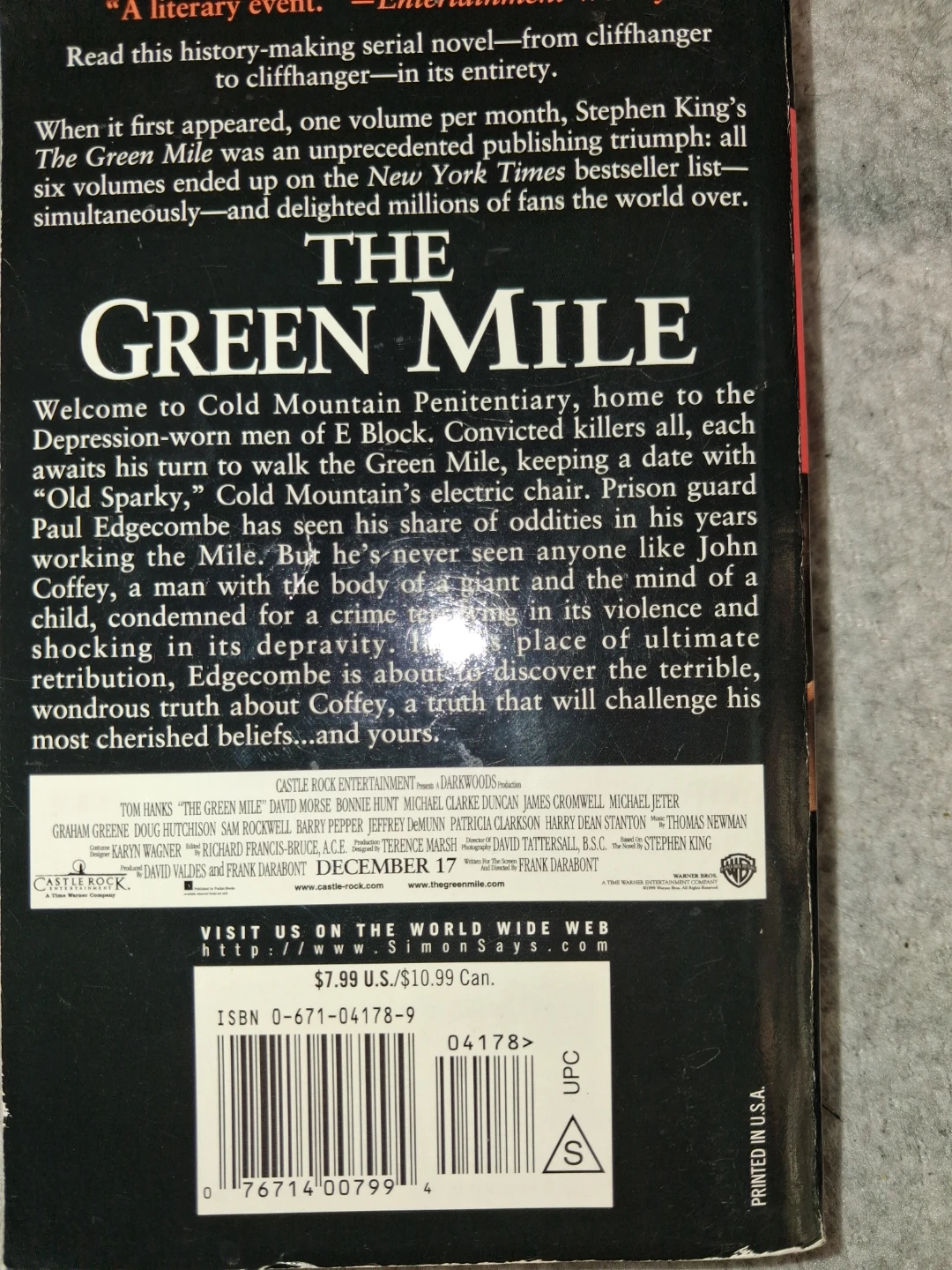 The Green Mile by Stephen King - photo 2