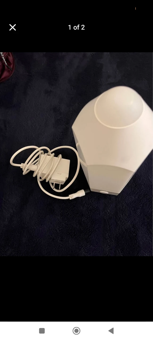 White Pencil Shaped lamp changes colours - photo 2