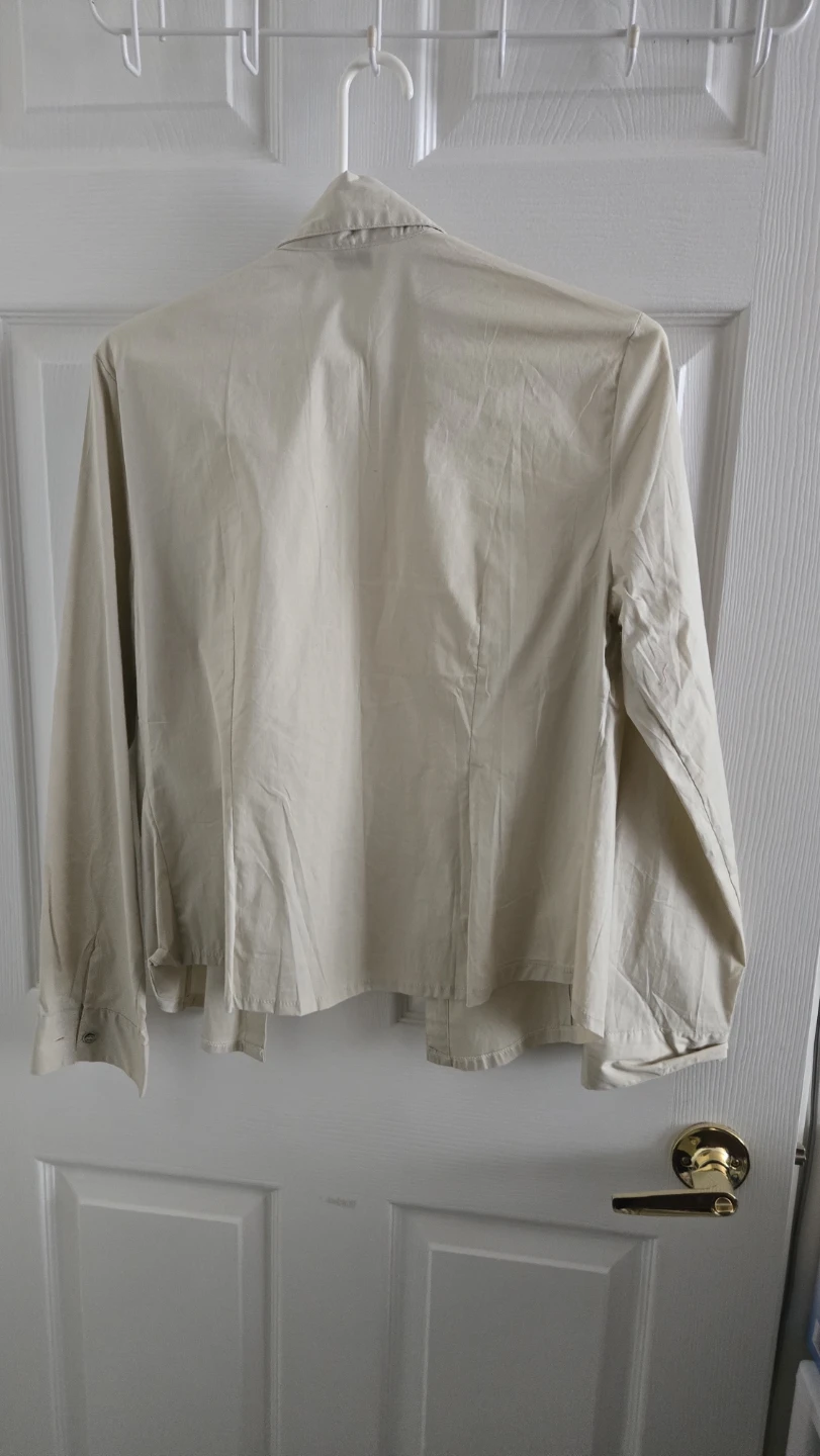 Daiwei Cream Button-Up Shirt - photo 2