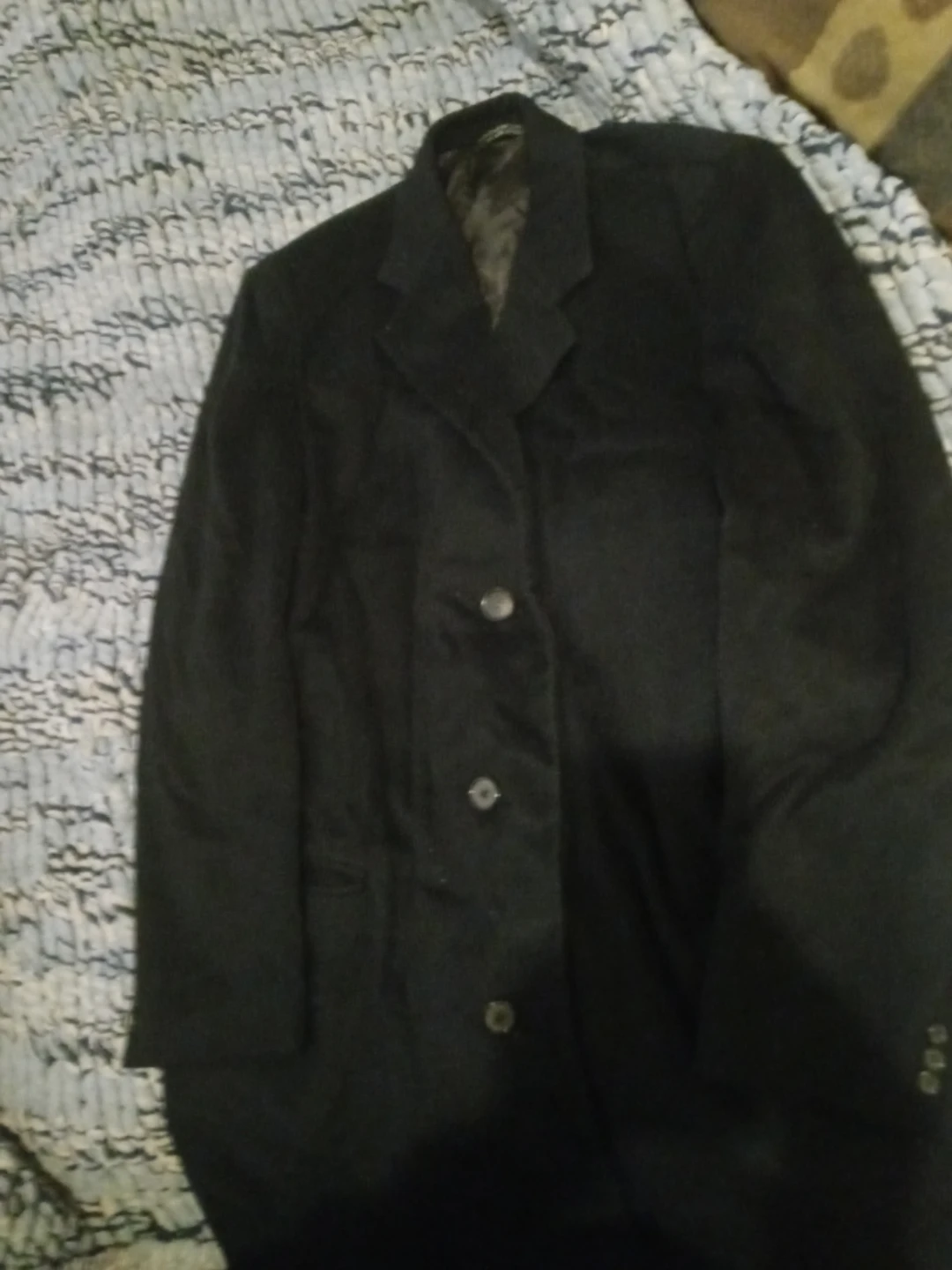 Ralph Lauren Big & Tall Black Coat